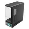 PC korpuss TACENS Mars Gaming MCLCDPRO Midi Tower — Melns, IPS 7.2 collu Displejs, Apakšējais barošanas bloks, ATX/Micro‑ATX/Mini‑ITX atbalsts