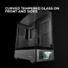 PC korpuss TACENS Mars Gaming MCLCDPRO Midi Tower — Melns, IPS 7.2 collu Displejs, Apakšējais barošanas bloks, ATX/Micro‑ATX/Mini‑ITX atbalsts