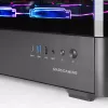 PC korpuss TACENS Mars Gaming MCLCDPRO Midi Tower — Melns, IPS 7.2 collu Displejs, Apakšējais barošanas bloks, ATX/Micro‑ATX/Mini‑ITX atbalsts