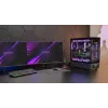 PC korpuss TACENS Mars Gaming MCLCDPRO Midi Tower — Melns, IPS 7.2 collu Displejs, Apakšējais barošanas bloks, ATX/Micro‑ATX/Mini‑ITX atbalsts