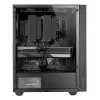 PC korpuss TACENS Mars Gaming MC-PMAX Midi Tower — ATX/Micro-ATX/Mini-ITX, priekšā 3x120 mm, aizmugurē 1x120 mm, 2x3.5 collu & 2x2.5 collu nodalījumi, melns