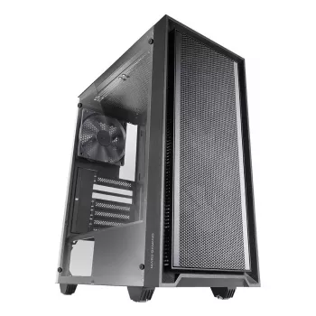 PC korpuss TACENS Mars Gaming MC-PMAX Midi Tower — ATX/Micro-ATX/Mini-ITX, priekšā 3x120 mm, aizmugurē 1x120 mm, 2x3.5 collu & 2x2.5 collu nodalījumi, melns