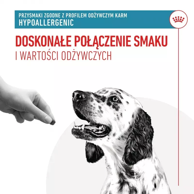 Hipoalerģiski suņu kārumi Royal Canin 230 g — putnu gaļas treniņkārumi, bez glutēna un cukura, pieaugušiem suņiem