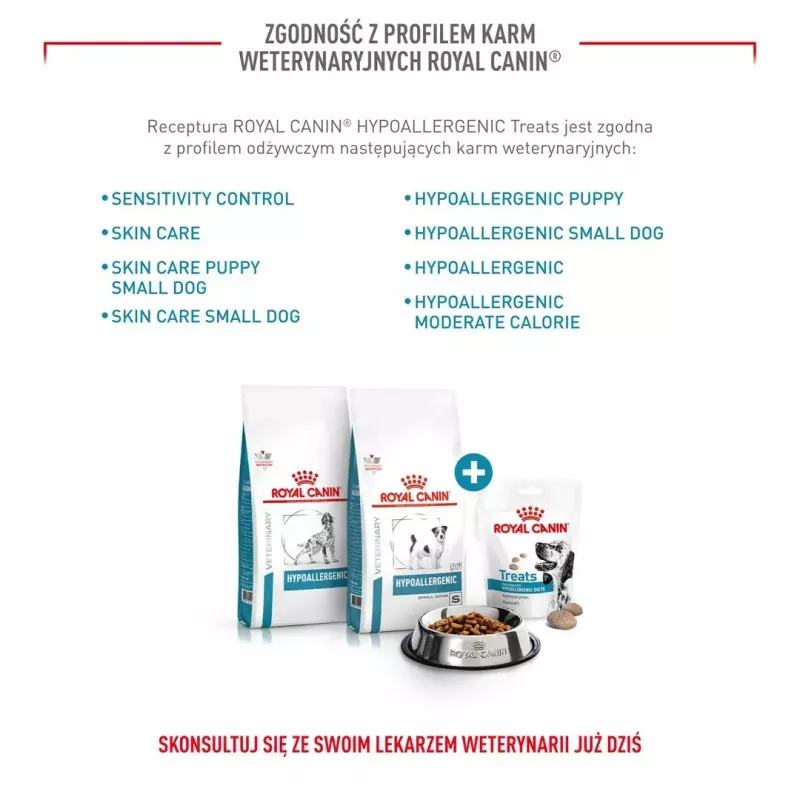 Hipoalerģiski suņu kārumi Royal Canin 230 g — putnu gaļas treniņkārumi, bez glutēna un cukura, pieaugušiem suņiem