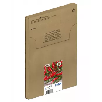 Tintes kasetņu komplekts Epson 503 EasyMail — 4 gab., standarta ietilpība: melna 4,6 ml, ciāna/fuksīna/dzeltena 3,3 ml
