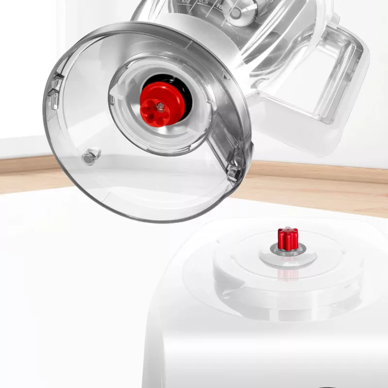 Virtuves kombains Bosch MC812W501 — 1000 W, 3,9 L bļoda, balta, nerūsējošā tērauda asmeņi