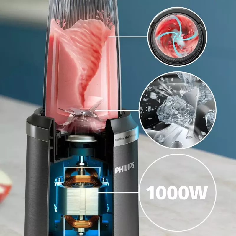 Galda blenderis Philips 5000 sērija HR2767/00 Melns Nerūsējošais tērauds