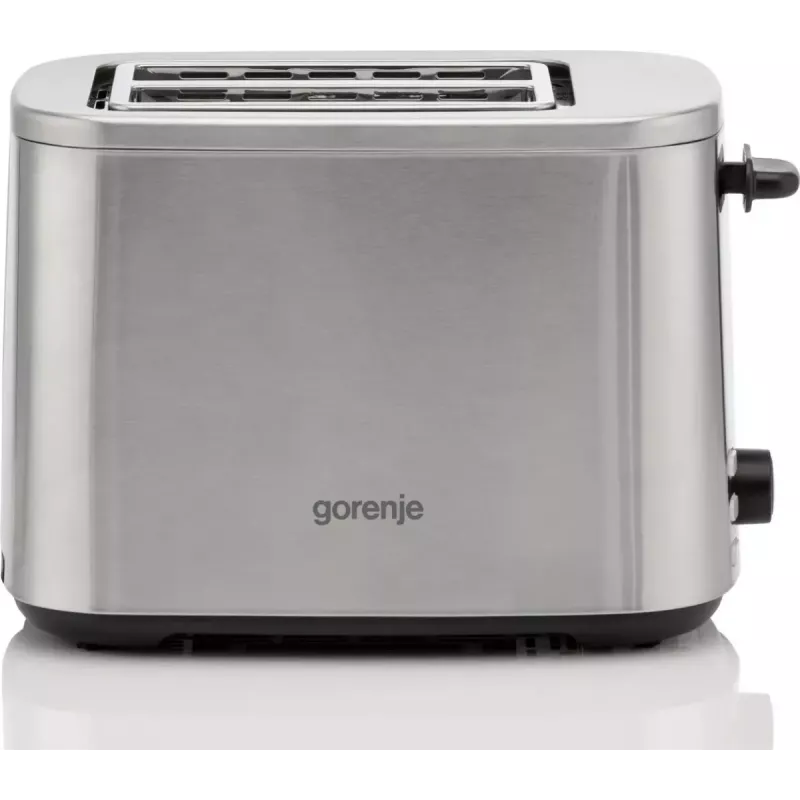 Tosteris Gorenje T800DS — 2 slotu nerūsējošā tērauda tosteris, kompakts mājas modelis