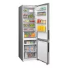 Brīvi stāvošs ledusskapis ar saldētavu Midea MDRB600MME46, 443 L kopējā, 313 L ledusskapis (No Frost), 130 L saldētava, E klase, nerūsējošais tērauds