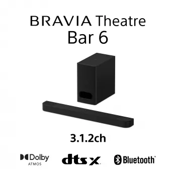 Skaņas josla Sony HT-B600 3.1.2 kanāli 350 W ar bezvadu zemfrekvences skaļruni, melna