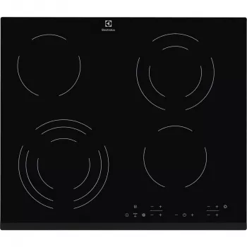 Electrolux EHF6343FOK Melns Built-in 60 cm Ceramic hob 4 zone(s)