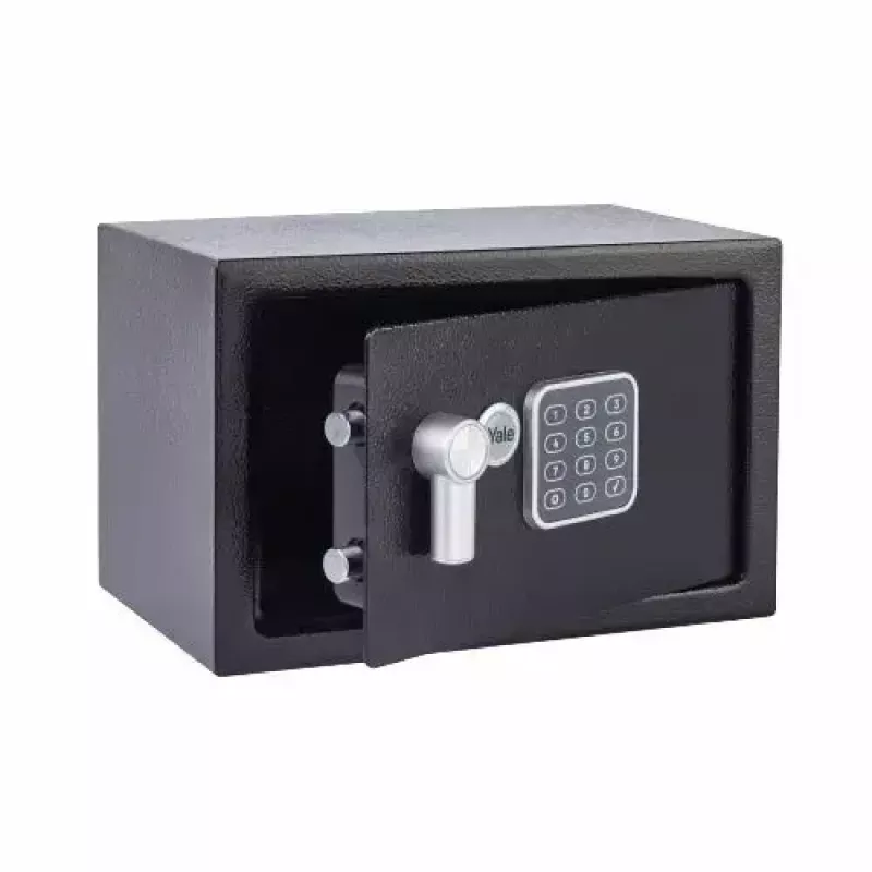 Pārnēsājams seifs Yale YSV/200/DB2 melns kombinētā slēdzene 8,6 L