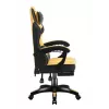 Spēļu krēsls huzaro Force 3.7 — ergonomisks augstas atzveltnes grozāmais krēsls, dzeltens sēdeklis, regulējami roku balsti, augstums 107,5–116,5 cm