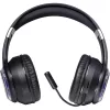 Austiņas DEFENDER FreeMotion B400 — vadu un bezvadu, USB-C, AUX, slēgtas supraaural austiņas, 20–20000 Hz, 118 dB, LED fona apgaismojums, melnas