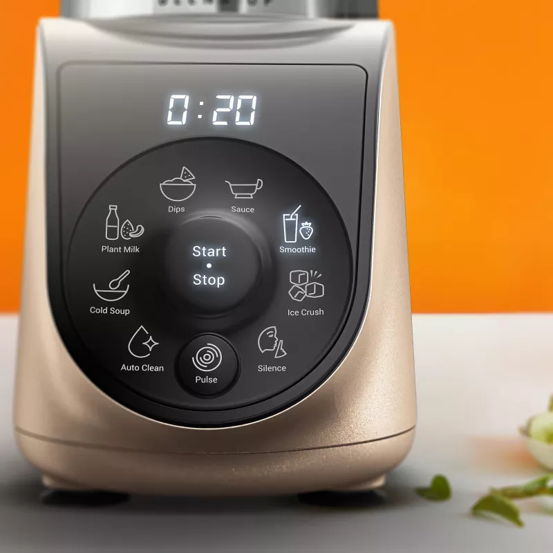 Galda blenderis Tefal Blend Up BL190AF0 — 0,85 L bļoda, 1000 W, 6 asmeņu Powelix, impulsa režīms, ledus smalcināšana (Caurspīdīgs/Melns/Bēšs)