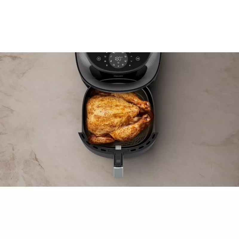 Karstā gaisa fritieris Philips 3000 sērija NA342/00 — 7.2 L, 2000 W, 16 programmas, skārienjutīga vadība, melns zelts