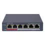 Tīkla komutators Hikvision DS-3E1106P-EI — 6 portu PoE Ethernet komutators, nepārvaldāms, 10/100 Mb/s