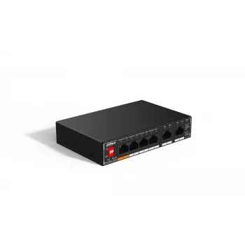 Dahua Technology PoE SG1006P Nepārvaldīts Gigabit Ethernet (10/100/1000) Power over Ethernet (PoE) Melns