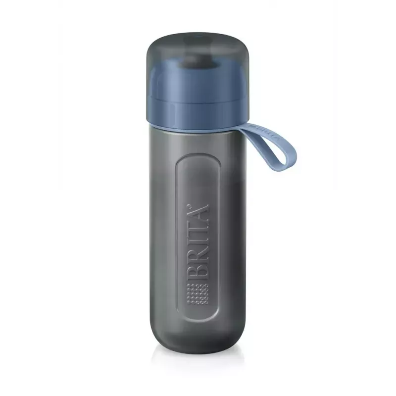 Filtrēšanas pudele BRITA Active 600 ml pasteļzilā krāsā ar 2 MicroDisc filtriem, plastmasa, BPA nesaturoša, 233 mm
