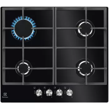 Electrolux KGG6426K Melns Iebūvēta 56 cm Gāzes 4 zonu(s)