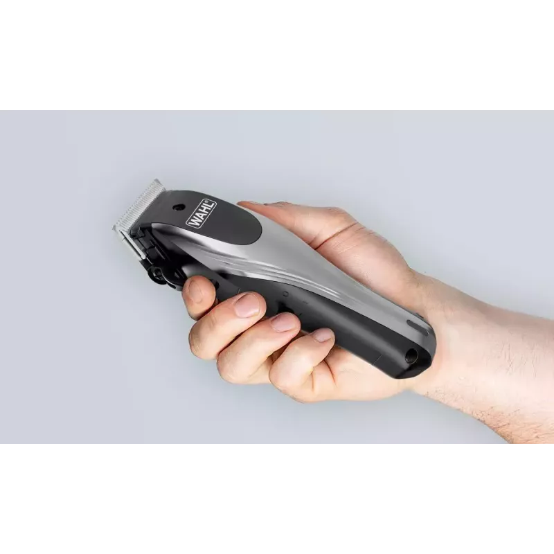 Matu griešanas mašīnīte Wahl Rapid Clip 33-pakāpju 0,7–28 mm litija jonu akumulators, melna/nerūsējošais tērauds