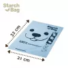 Kaku maisiņi Starch Bag STARCHBAG BIO melni 8×15 gab. kompostējami augu šķiedras maisiņi kaķu atkritumiem