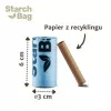 Kaku maisiņi Starch Bag STARCHBAG BIO melni 8×15 gab. kompostējami augu šķiedras maisiņi kaķu atkritumiem