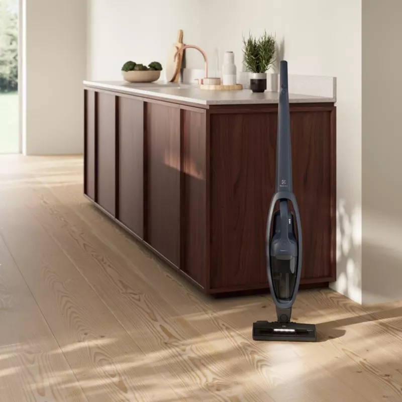 Electrolux ES52CB21DB stieņa putekļsūcējs ar bateriju Sausā tīrīšana Cikloniskā, Putu, Pēcmotora filtrs Bezmaisa 0,5 L 29 W Zils 2 Ah