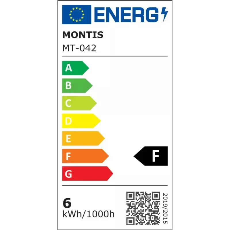 Galda lampa MONTIS MT042-BK, LED 5.7W, regulējama, 440 lm, 3000–5400K, melna, 410×144×58 mm