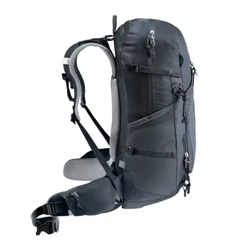 Mugursoma DEUTER Trail PRO 31 SL sievietēm — 31 L, viegla, izturīga, sieviešu piegriezums, melna