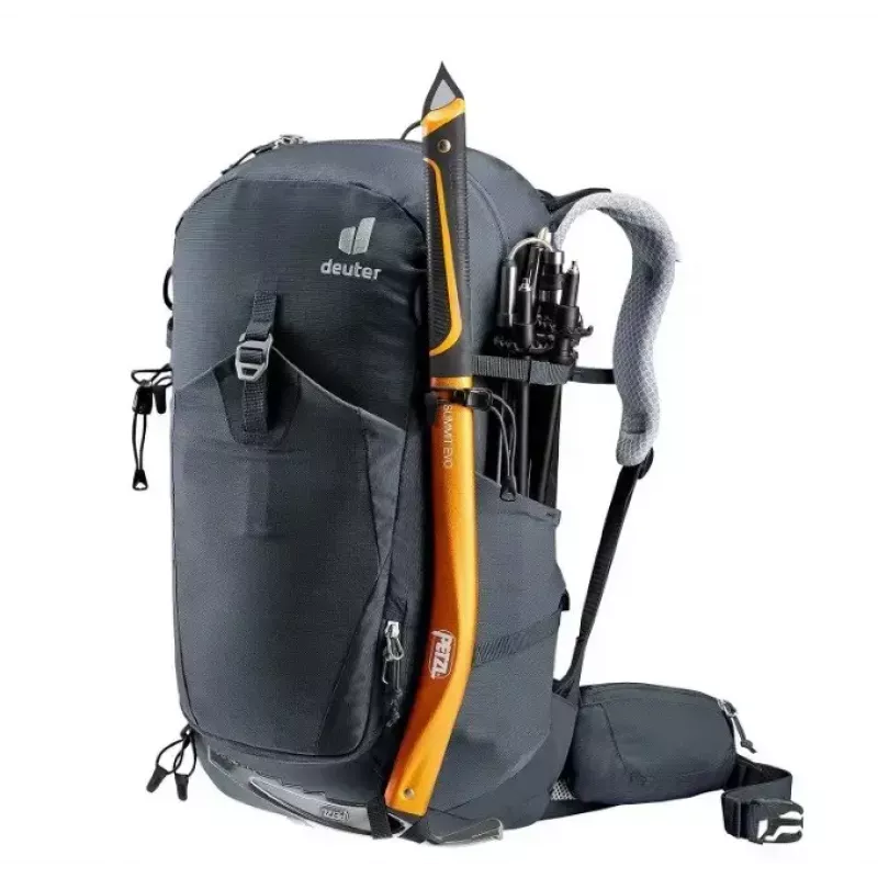 Mugursoma DEUTER Trail PRO 31 SL sievietēm — 31 L, viegla, izturīga, sieviešu piegriezums, melna