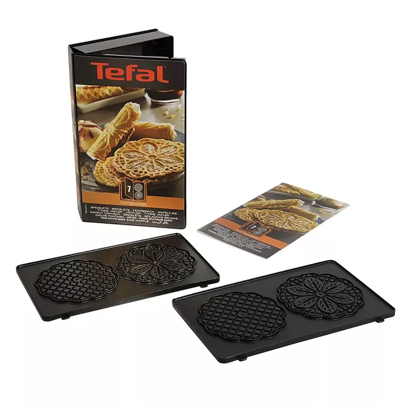 Rezerves plāksne sendviču automātam Tefal XA800712, 242×155×44 mm, komplektā 2 gab.