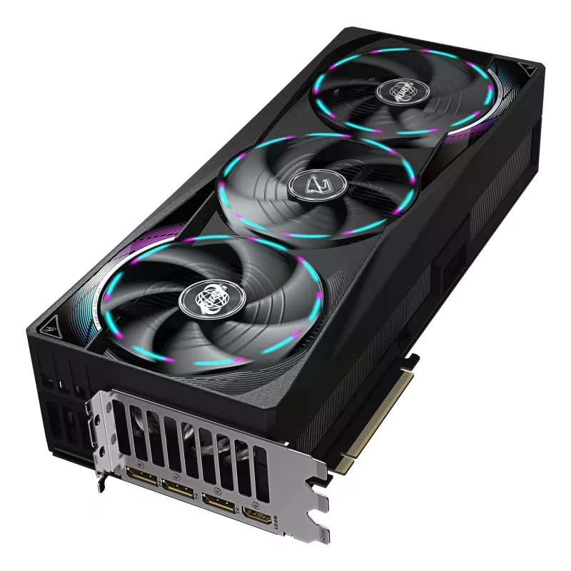 GIGABYTE AORUS GeForce RTX 5090 MASTER 32G grafiskā karte - 32GB GDDR7, 512bit, PCI-E 5.0, 2655MHz kodola frekvence, 3 x DP 2.1a, 1 x HDMI 2.1b, GV-N5090AORUS M-32GD