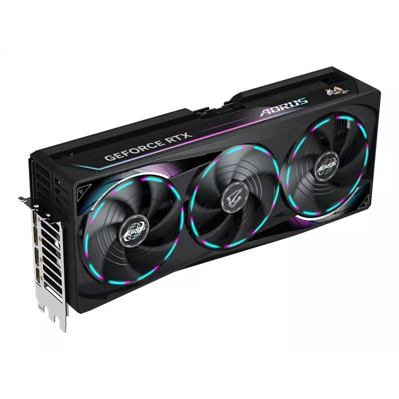 GIGABYTE AORUS GeForce RTX 5090 MASTER 32G grafiskā karte - 32GB GDDR7, 512bit, PCI-E 5.0, 2655MHz kodola frekvence, 3 x DP 2.1a, 1 x HDMI 2.1b, GV-N5090AORUS M-32GD