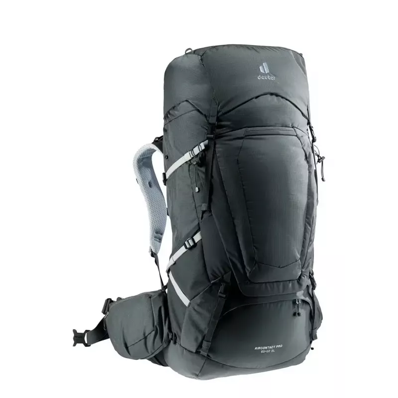 Pārgājienu mugursoma DEUTER Aircontact Pro 65+10 SL Women's Graphite, 65+10 L ietilpība