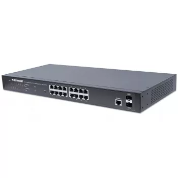 Pārvaldāms slēdzis Intellinet 16 portu Gigabit Ethernet PoE+