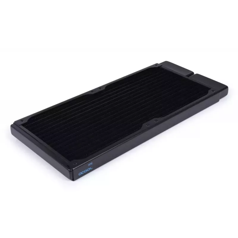 Radiator Alphacool 14444 Brass Copper Stainless Steel Melns 140mm 311mm 20mm