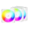 ARCTIC Freezer P12 Pro Reverse A-RGB (Balts) - 3 iepakojumā - 120 mm A-RGB PWM ventilators ar kabeļa sadalītāju