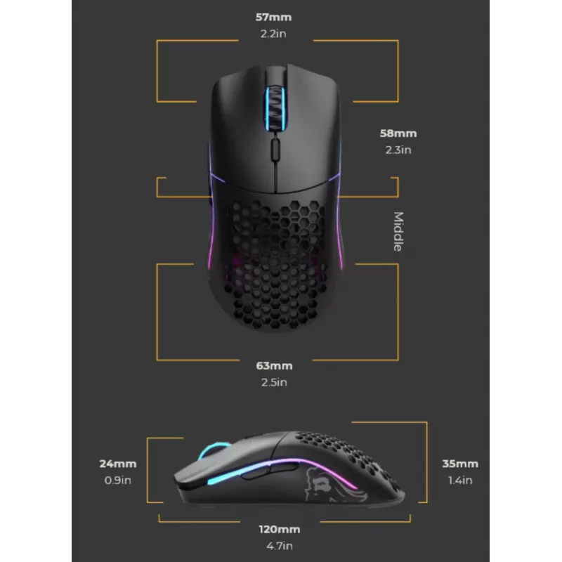 Glorious Gaming Glorious Model O Minus Wireless - Matte Melns