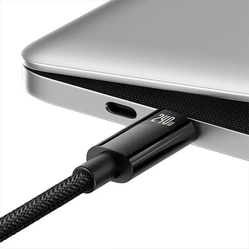 USB-C uz USB-C kabelis Baseus Tungsten Gold 240W 3m