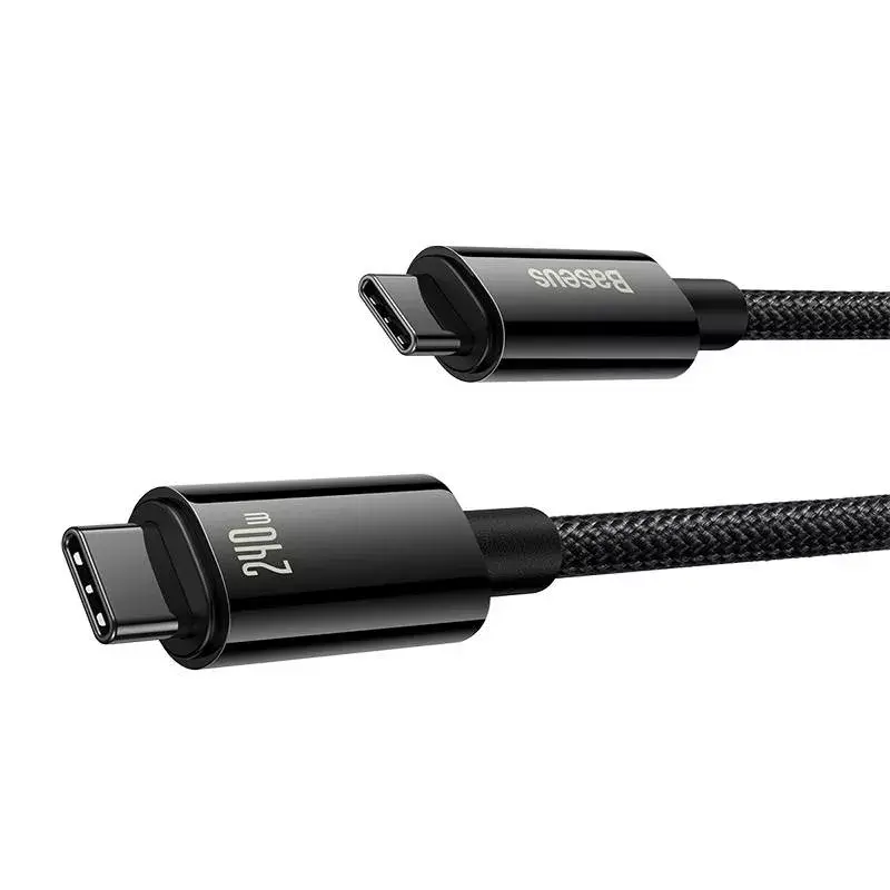 USB-C uz USB-C kabelis Baseus Tungsten Gold 240W 3m