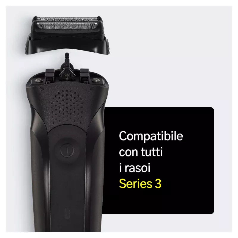 Braun Series 3 21B elektriskā skuvekļa galvas rezerves kasete – melna