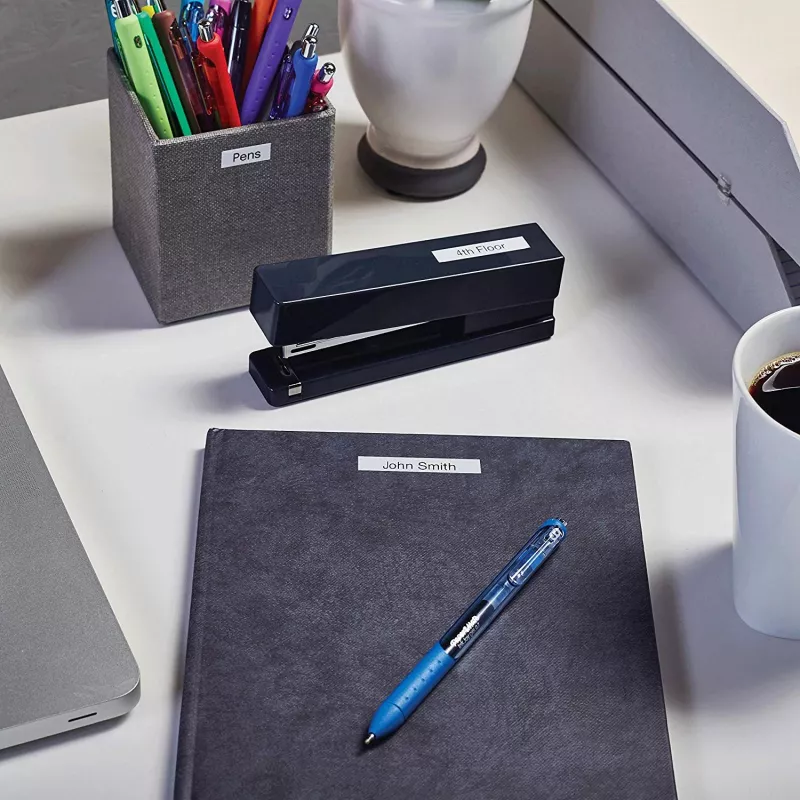 DYMO LabelManager 160 uzlīmju printera starta komplekts ar 3 D1 uzlīmju lentu ruļļiem | Rokas uzlīmju printeris | QWERTY tastatūra | Ideāli piemērots birojam vai mājām