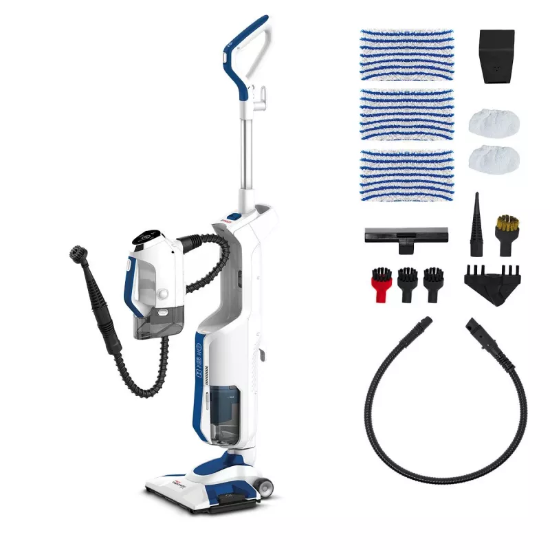 Polti Vaporetto 3 Clean Stāvvakuums AC Sausā un mitrā tīrīšana Putu filtrs Bez maisa 0,5 L 1700 W Zils, Balts