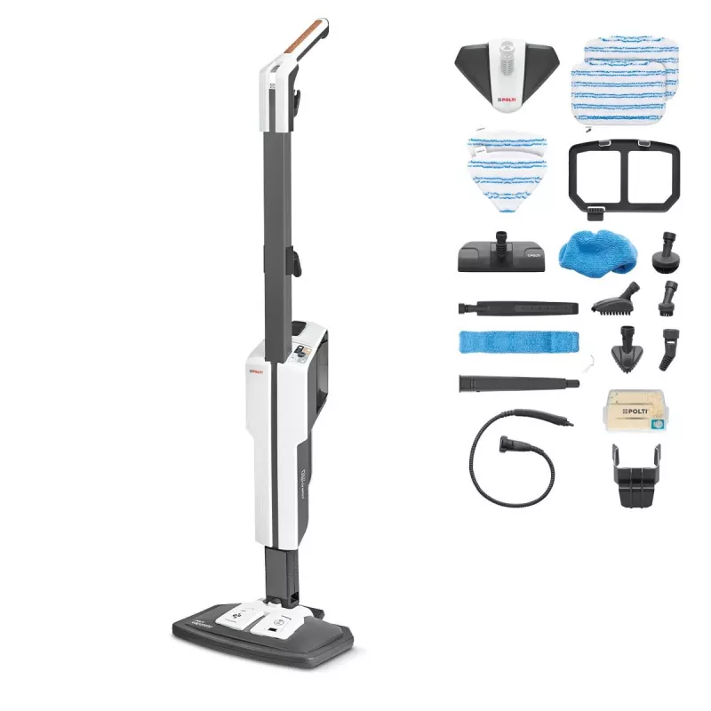 Polti Vaporetto SV660_Style tvaika mops 0,5 L 1500 W pelēks, balts