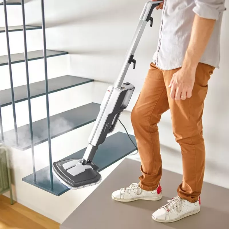 Polti Vaporetto SV610_Style tvaika mops 0,5 L 1500 W pelēks, balts