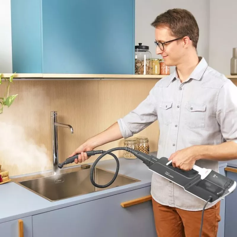 Polti Vaporetto SV610_Style tvaika mops 0,5 L 1500 W pelēks, balts