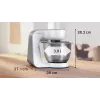 Virtuves kombains Bosch Serie 4 MUM58200 — 1000 W, 3,9 L nerūsējošā tērauda bļoda, balts