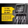 Baterijas lādētājs everActive UC-4000 AA/AAA mājsaimniecības baterijām, 4 sloti, 100–240V, melns