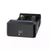 Baterijas lādētājs XTAR SC2 Li-ion 18650 USB-C 2 sloti, USB-C barošana, LED indikatori, melns